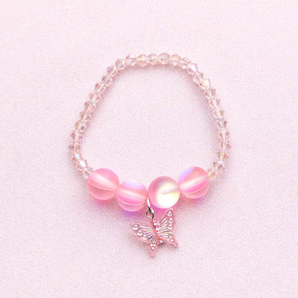 Boutique Holo Pink Crystal Armbånd, Great Pretenders