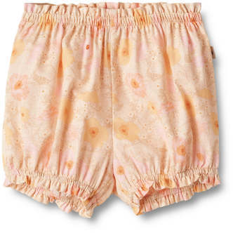 Angie Shorts, Alabaster Flower Bobbles, Wheat