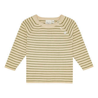 Flye Sweater, Warm Cotton/Green, Flöss