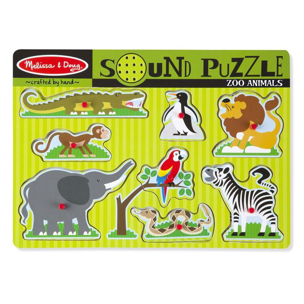 Lydpuslespil, Zoo Dyr, Melissa & Doug