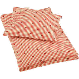 Babysengetøj Molly, Berry Gingham, Flöss