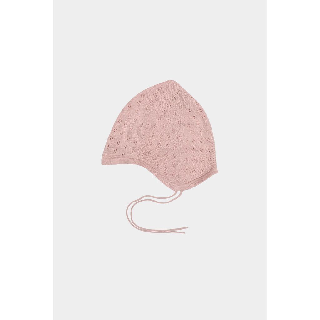 Baby Pointelle Hat, Pale Rose, FUB
