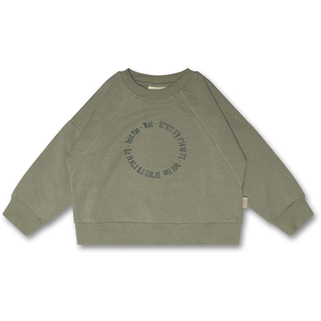 Sweatshirt, Green Shadow, Petit Piao