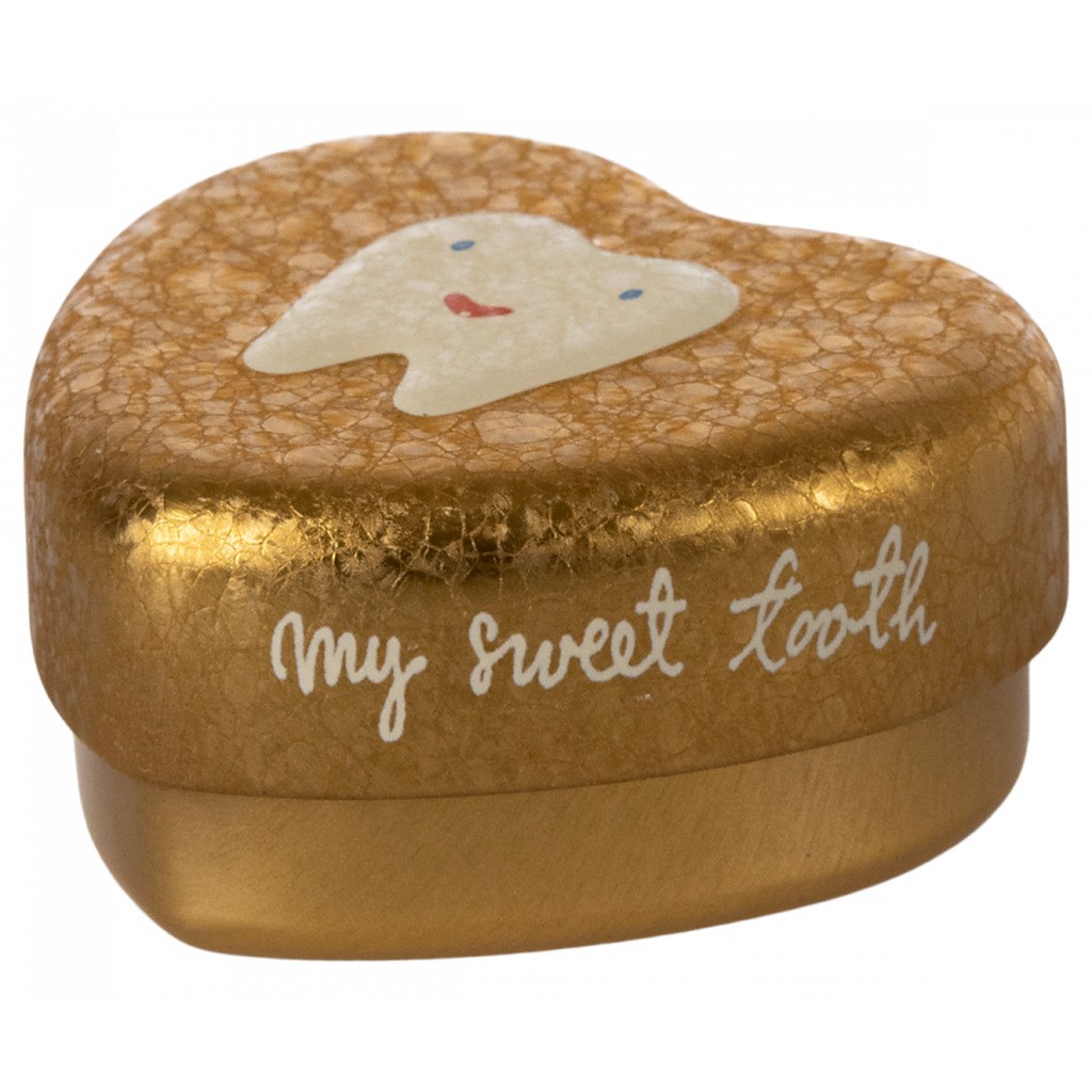 Metal Tandæske Guld, Maileg