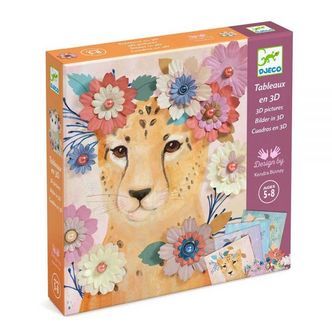 Kreativ 3D, Dyr i Blomster, Djeco