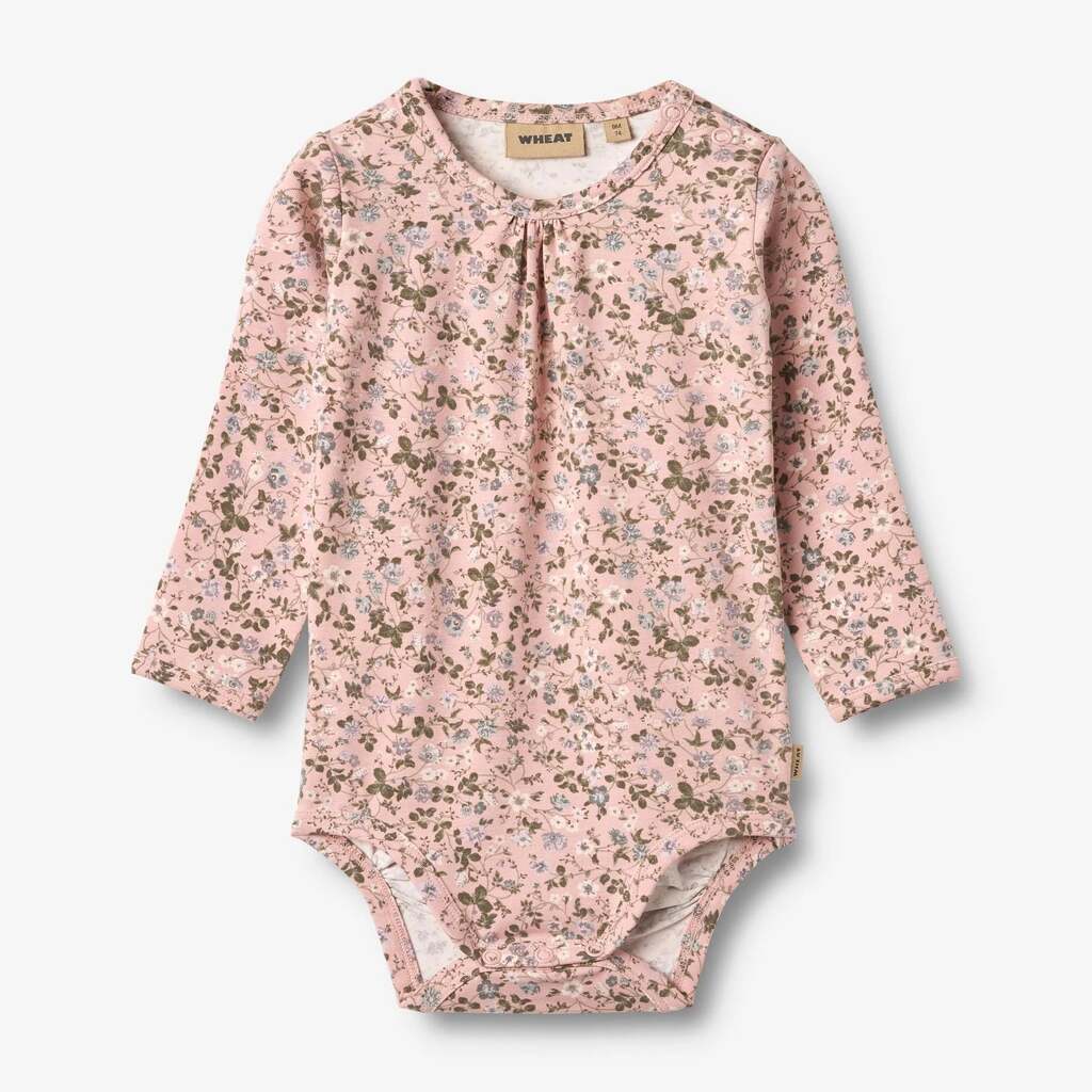 Body L/S Liv, Rose Powder Flowers, Wheat