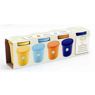 Modellervoks 4 Naturfarver, Djeco