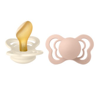 BIBS Sut, Couture Latex, 2, Ivory/Blush, 2-pak, 6-18 mdr.