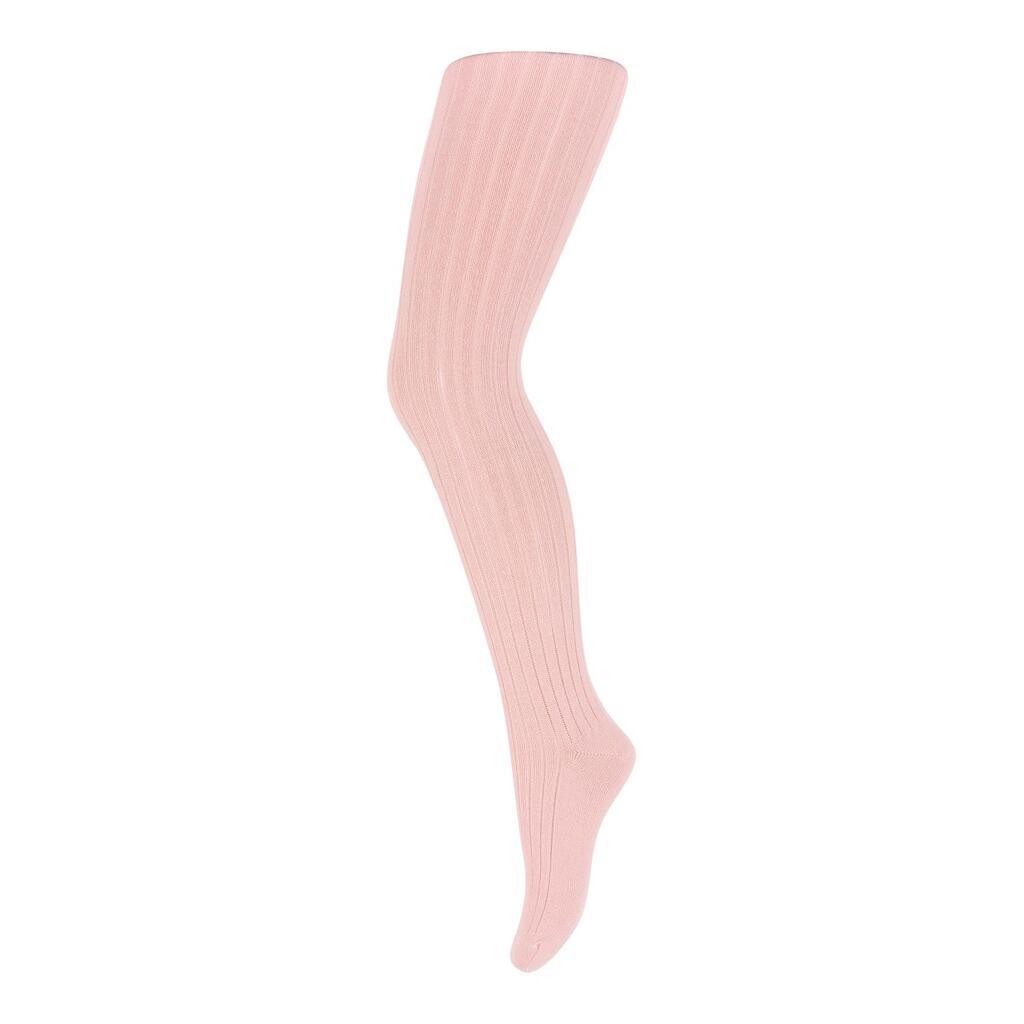 Silver Pink, Uld Rib Strømpebukser, MP Denmark
