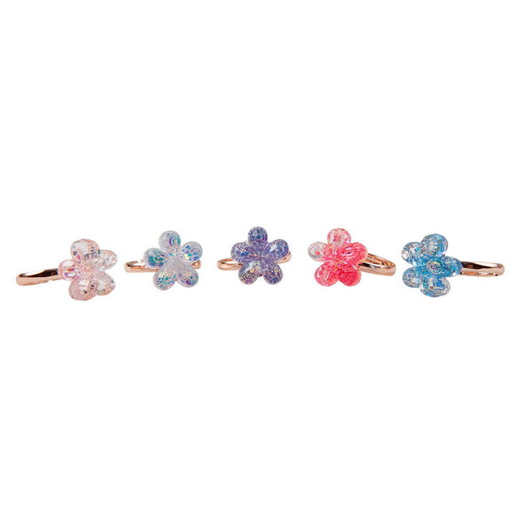 Boutique Shimmer Flower Ringe 5 Stk., Great Pretenders