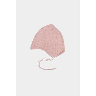 Baby Pointelle Hat, Pale Rose, FUB