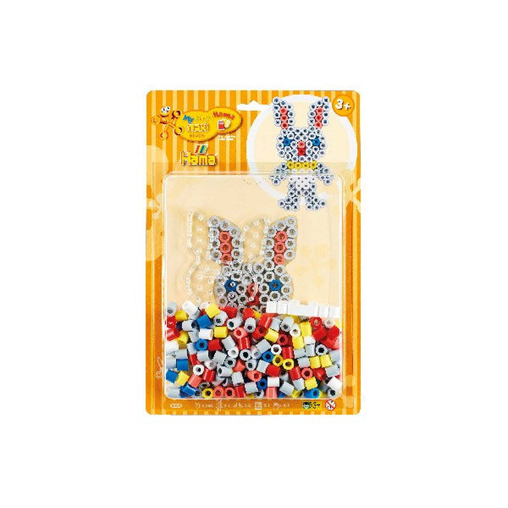 Perlesæt Kanin, Hama Maxi Perler 250 stk.