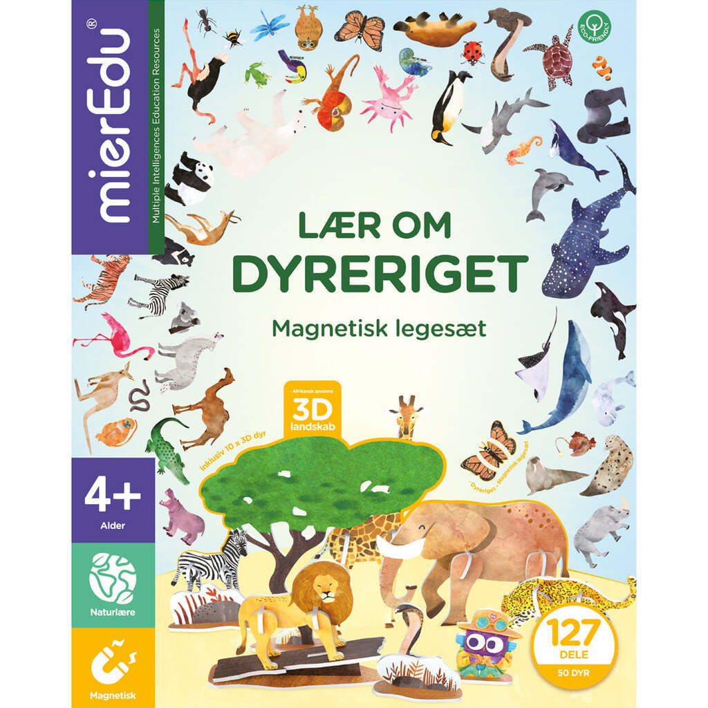 Magnetisk Legesæt, Lær Om Dyreriget, MierEdu