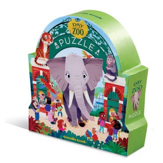 En Dag i Zoo, Gulvpuslespil, 48 Brikker, Crocodile Creek
