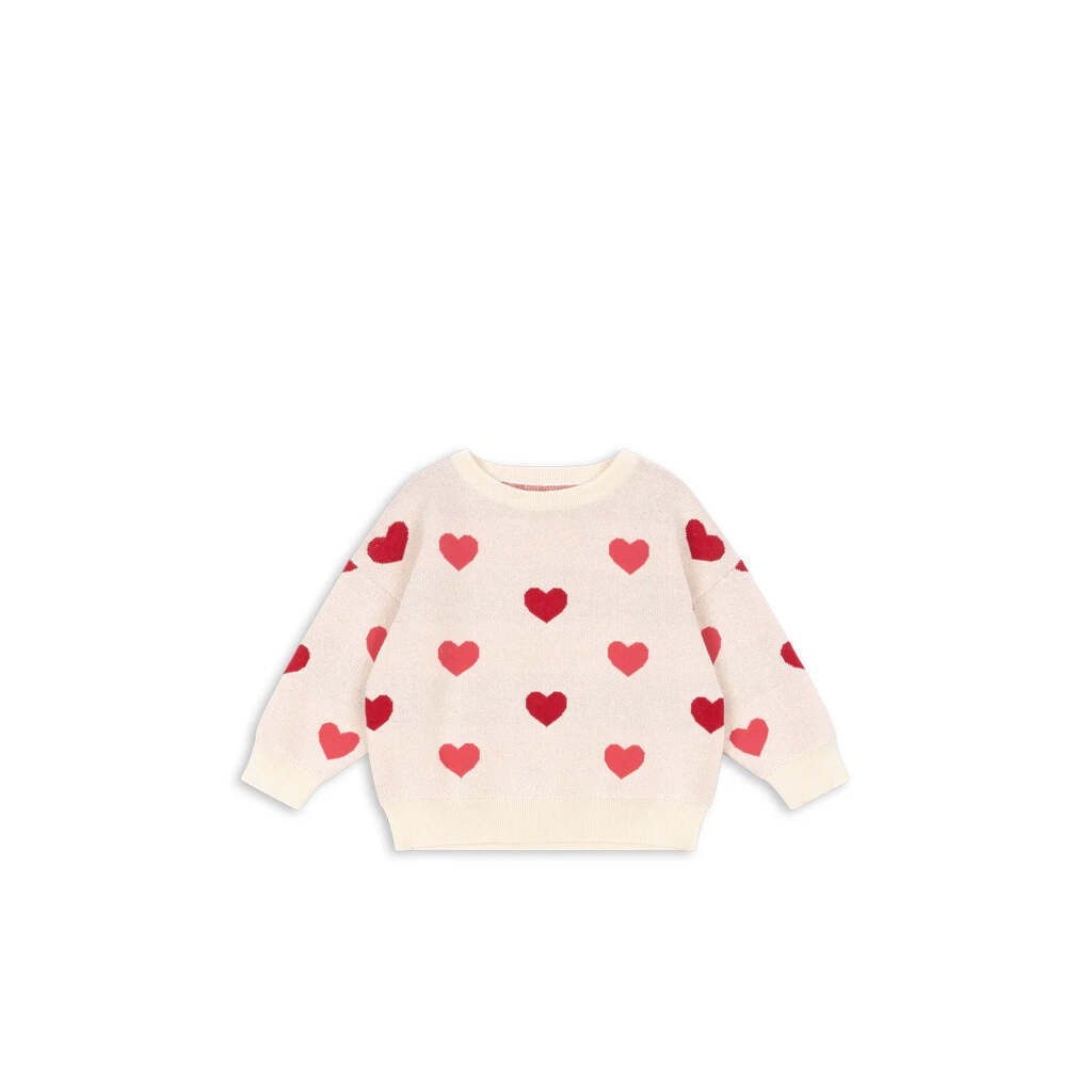 Lapis Sweater, Coeur Coloré Duo Pink, Konges Sløjd