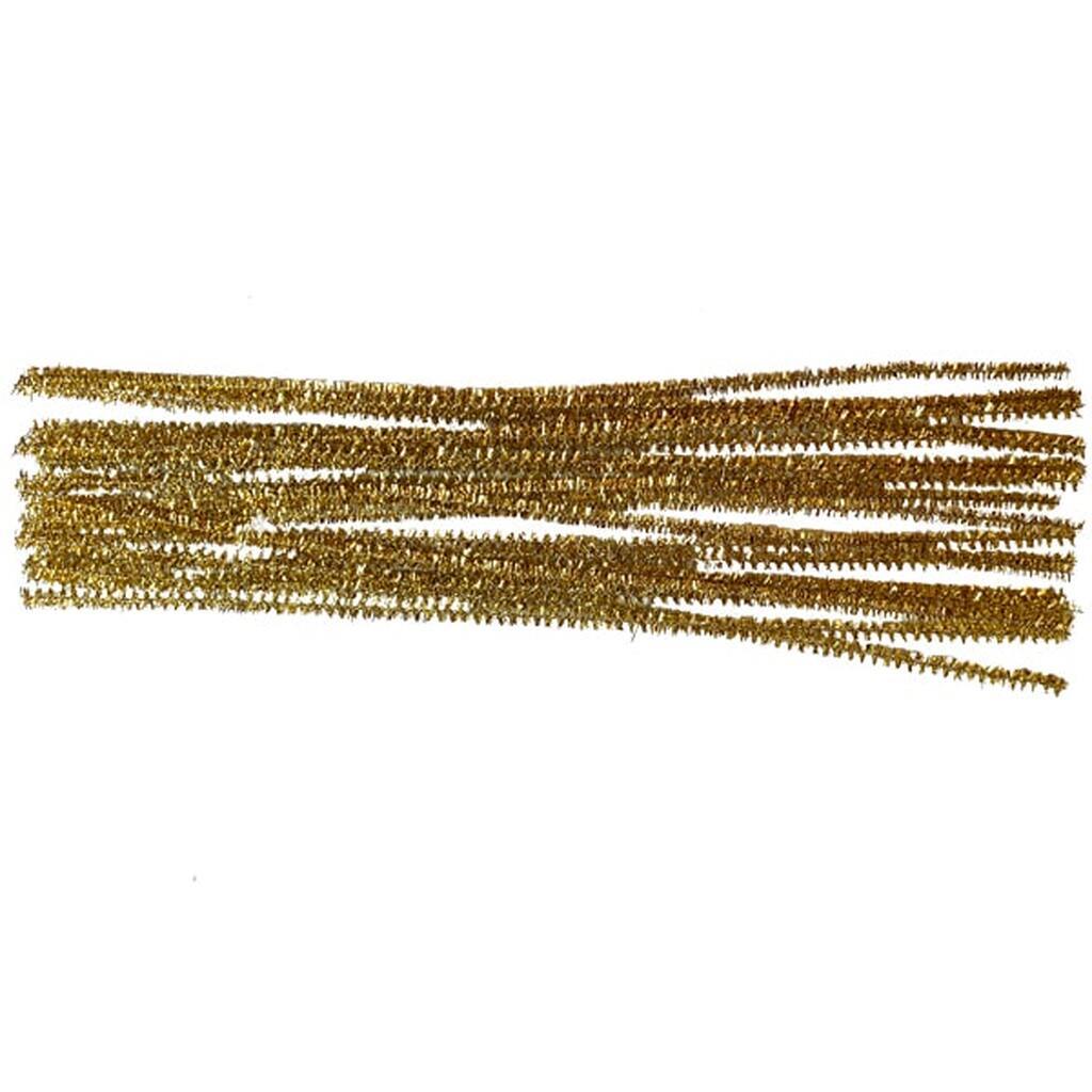 Chenille GULD Glitter - 20 stk.