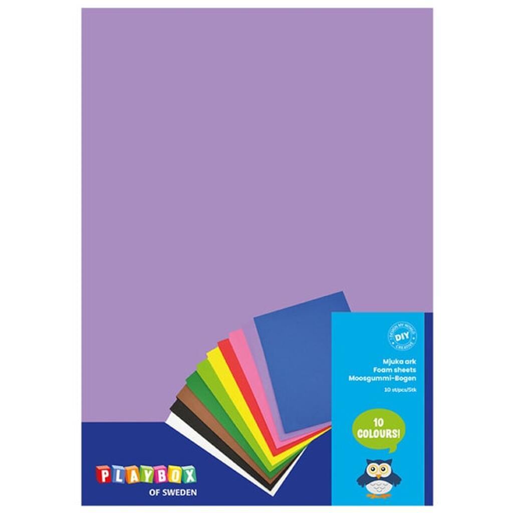 Mosgummi ark  30×20 cm.  10 stk.