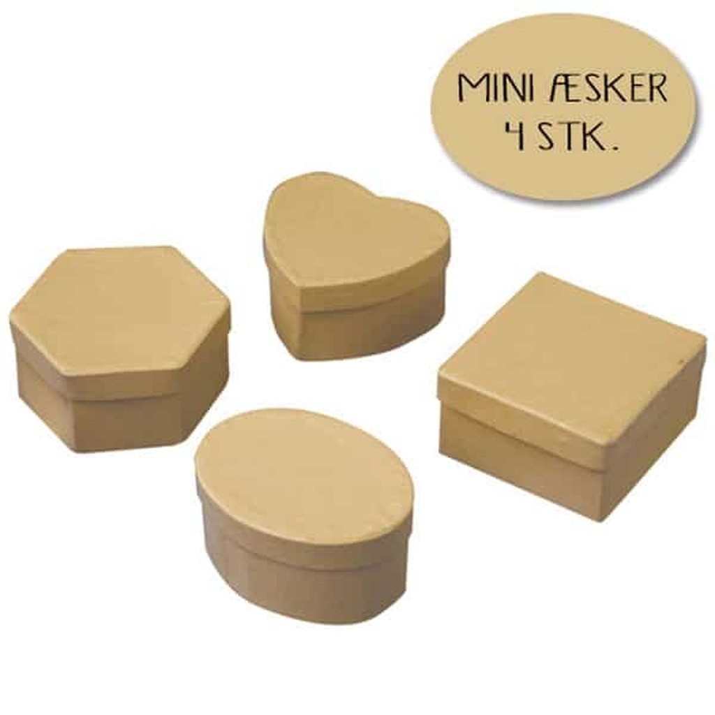 Papæsker mini - natur - 4 stk.