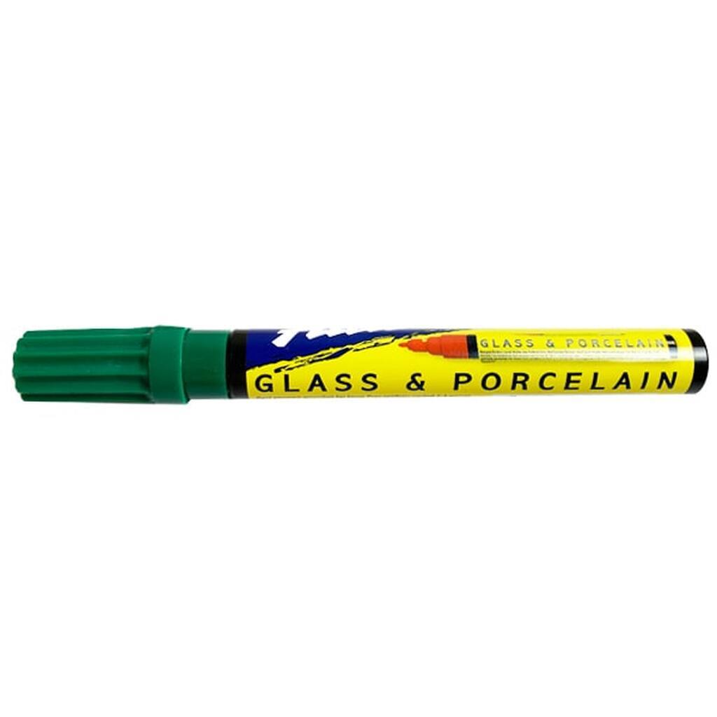Glas og porcelænstusch - 1-2 mm. - MØRK GRØN