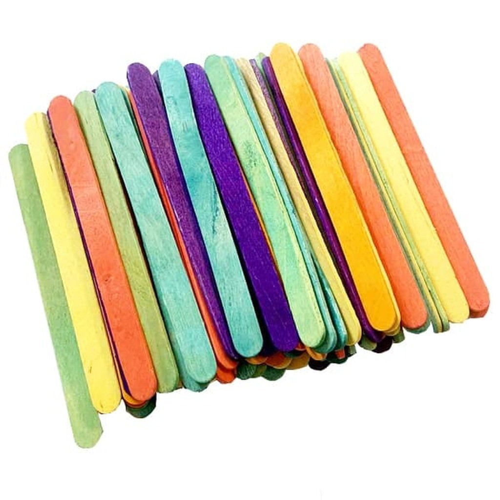 Hobby ispinde farvede  100 stk.