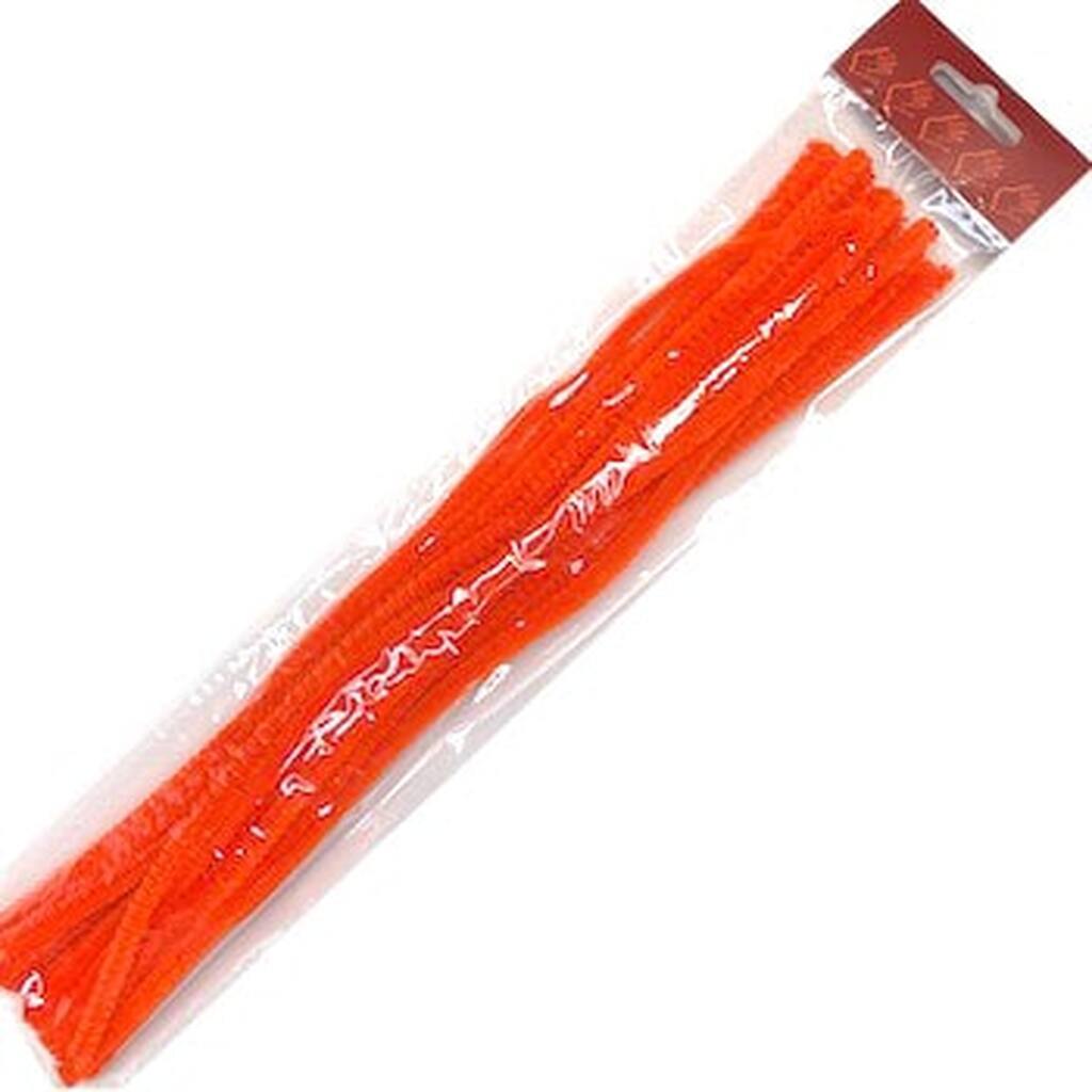 Chenille - Orange - 25 stk.