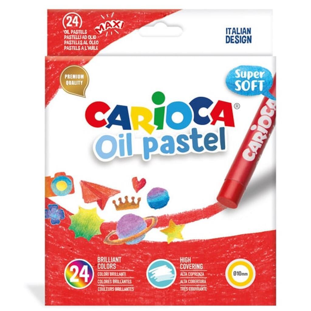 Carioca Olie pasteller - 24 stk.