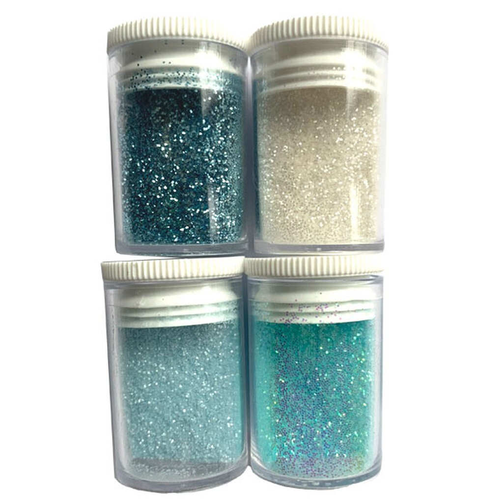 Glitter - Babyblå - 4 stk.