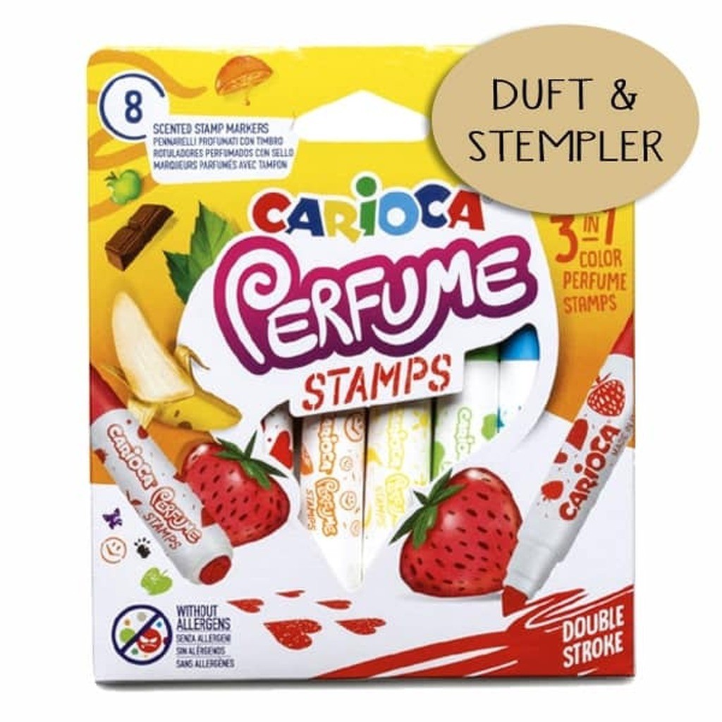 Carioca stempel tuscher m/duft - 8 stk.