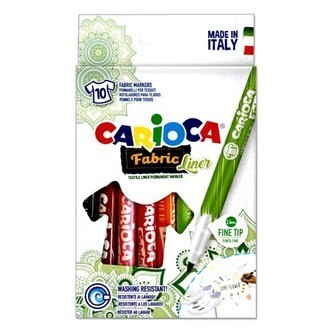 Carioca TEKSTIL tuscher - 10 stk.