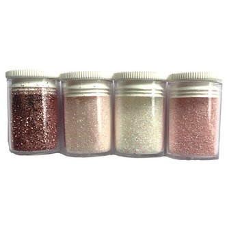 Glitter - Babypink - 4 stk.