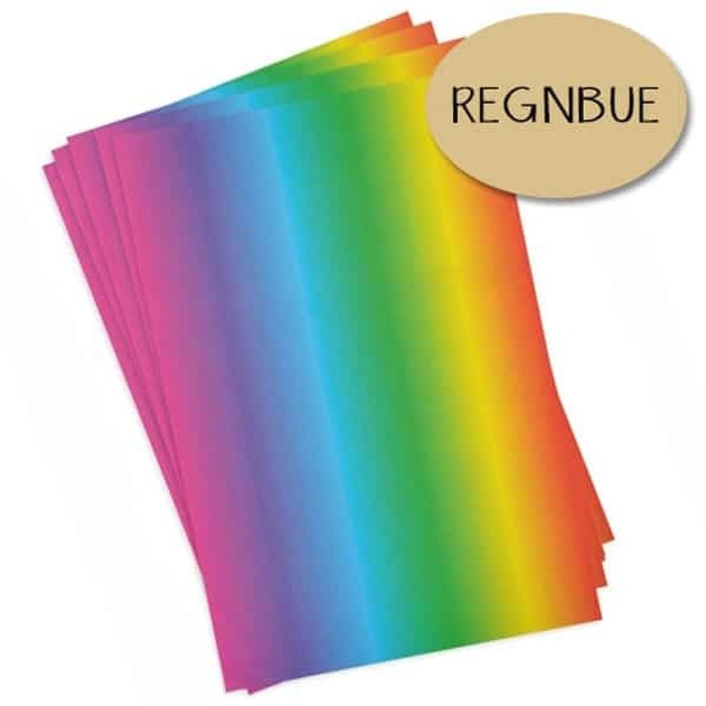 Regnbuepapir - 20 stk.