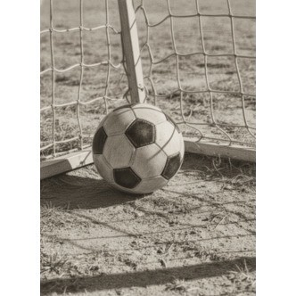 Plakat - Fodbold i mål (A3/A4), A4