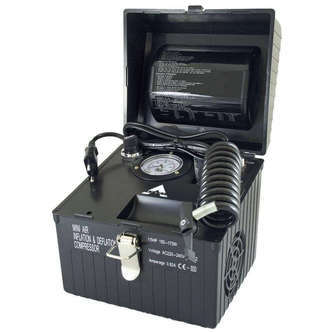 Kompressor med indbygget trykmåler