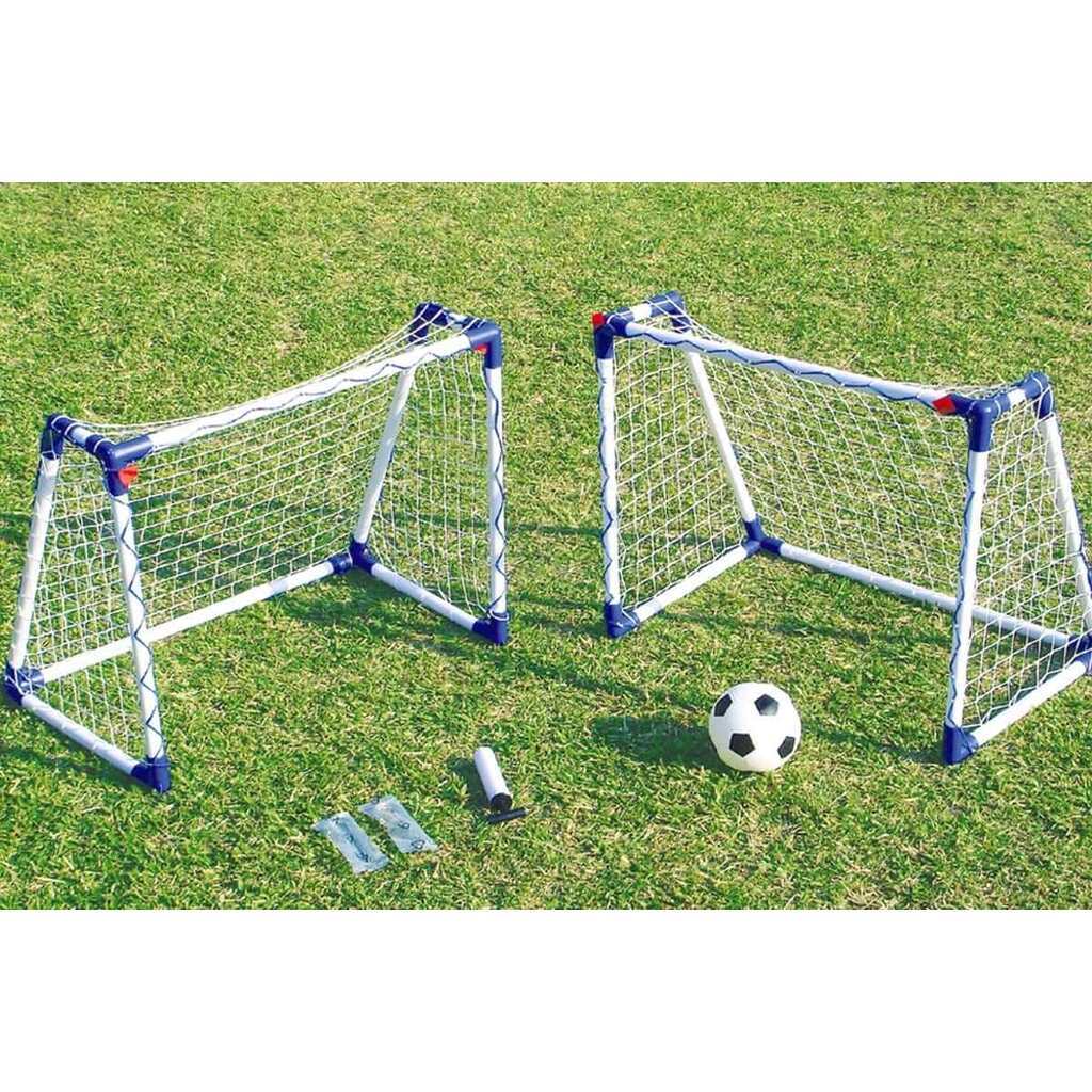 Targetsport Fodboldmål plastik, 2 stk - inkl. bold og pumpe