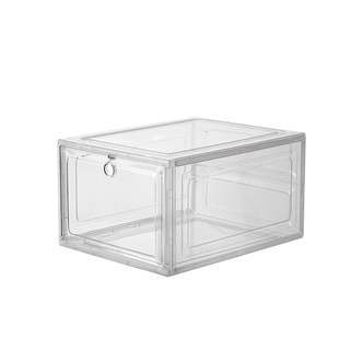 Sneakerbox / skokasse med drop down låg - klar plast, 3