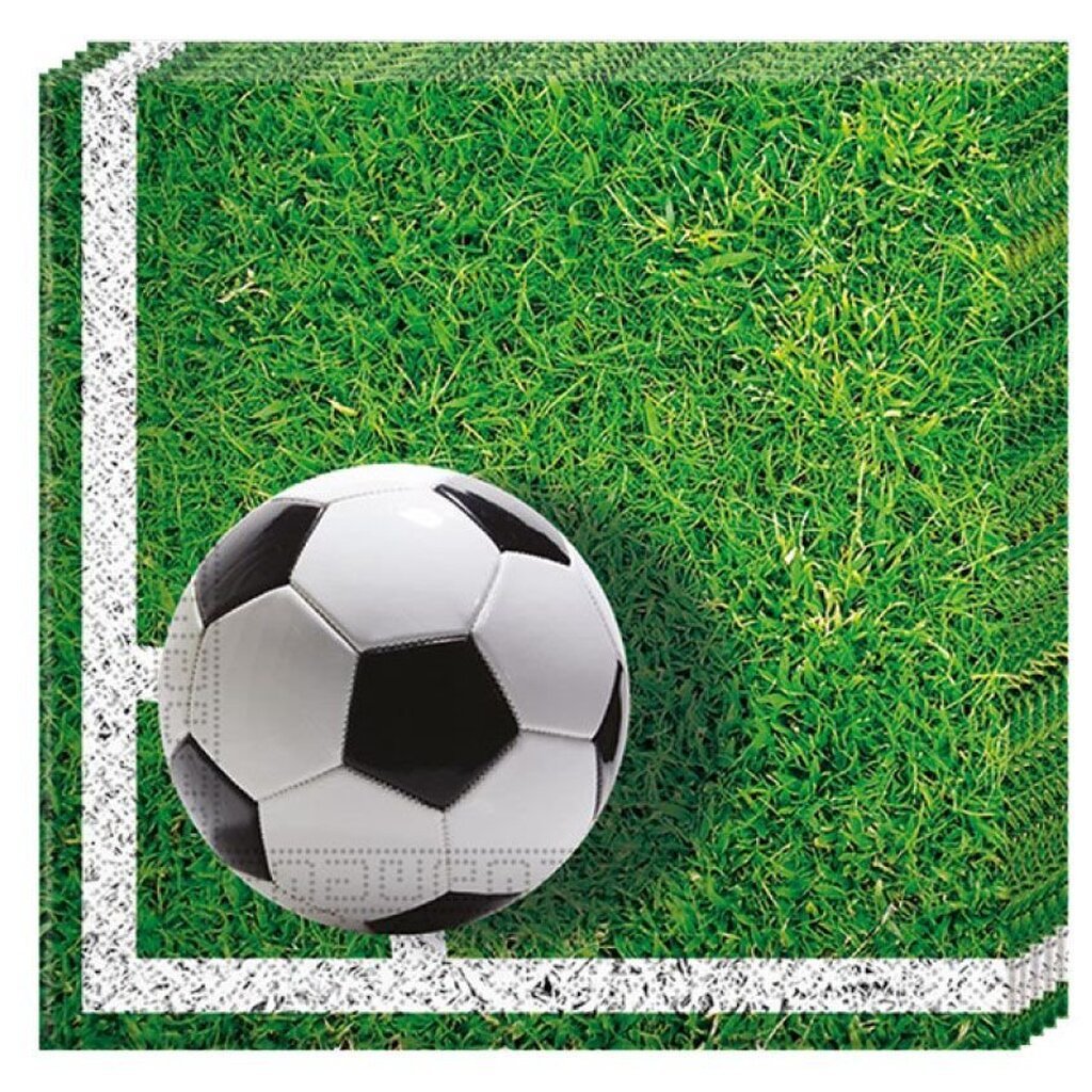 Servietter med fodboldtema - 20 stk.