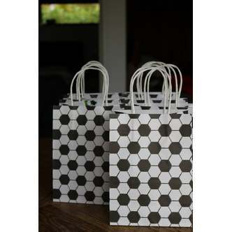 Gavepose med Fodboldtema  Kraftig Karton (16x22x9 cm)