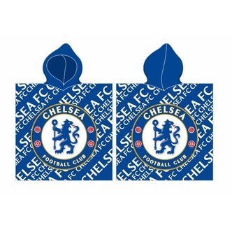 Chelsea FC Badehåndklæde / Poncho med hætte - 60x120 cm.