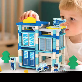 Byg & Leg Træklodser (Temahuse)