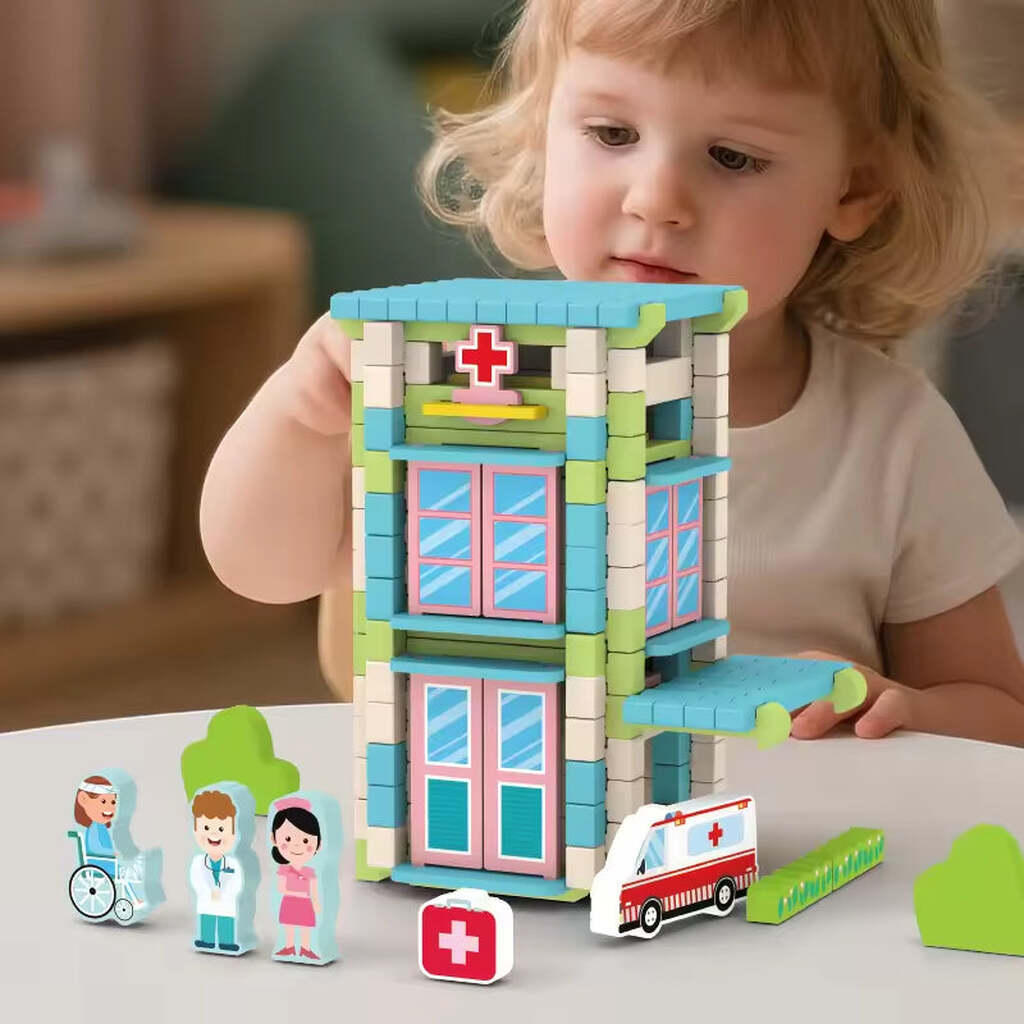 Byg & Leg Træklodser (Temahuse)