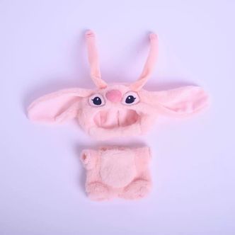 Blødt kostume til Labubu  blå eller lyserød