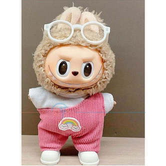 Labubu Tøjsæt- Lyserødt regnbue